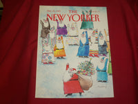 1989 DECEMBER 25 NEW YORKER MAGAZINE FRONT COVER ONLY - GREAT ART FOR FRAMING