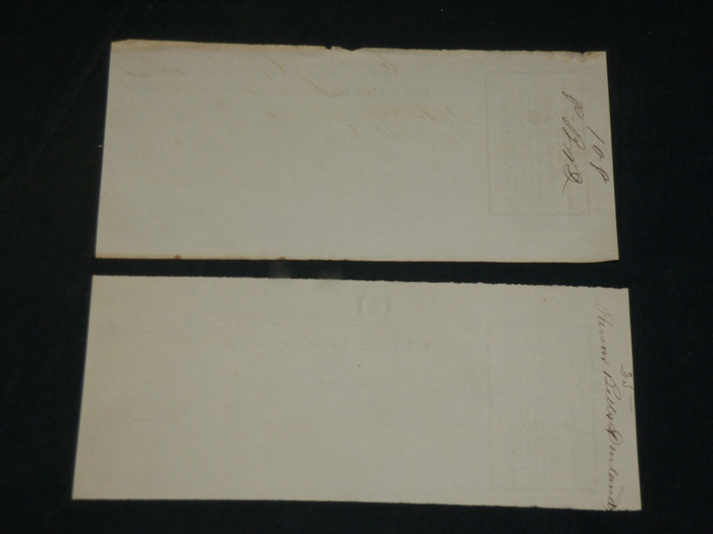 1861-1862 JAS J. BOARDS & CO'S RAILROAD FREIGHT BILLS LOT OF 2 - J 5953