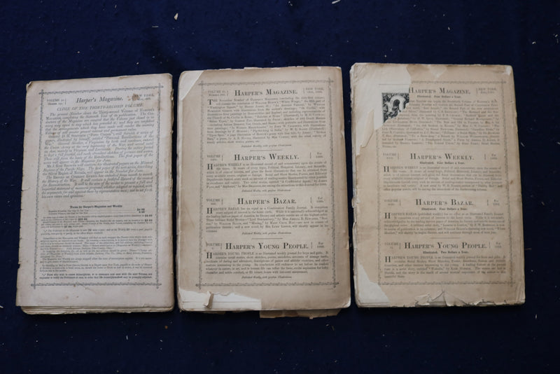 1866-1945 HARPER'S MONTHLY MAGAZINE - LOT OF 14 - O 3490