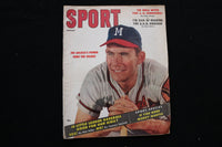 1957 AUGUST SPORT MAGAZINE - JOE ADCOCK COVER - ST 1010G