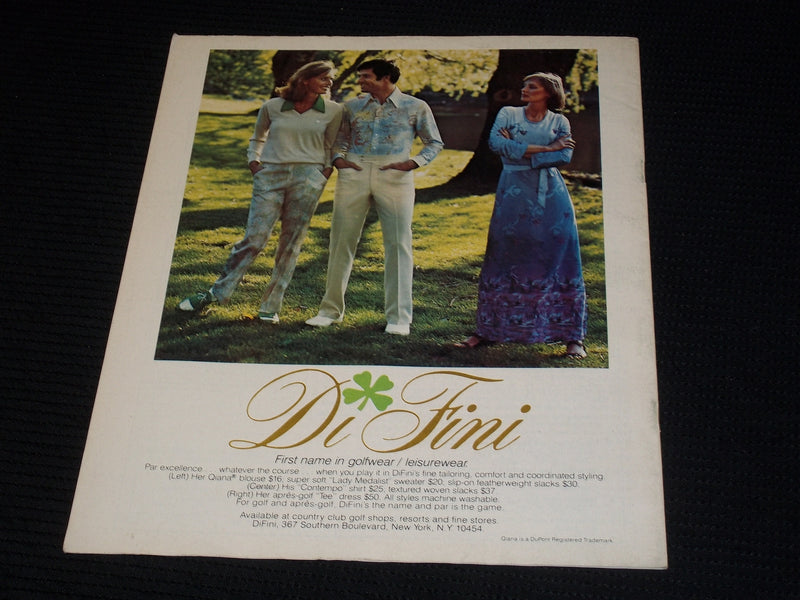 1976 SEPTEMBER 24 GOLF WORLD MAGAZINE - NICKLAUS & CRENSHAW FRONT COVER - E 6796