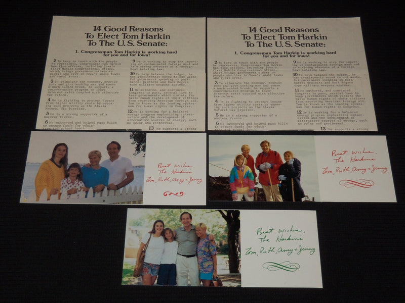 TOM HARKIN CAMPAIGN ITEMS LOT OF 5 - J 9546