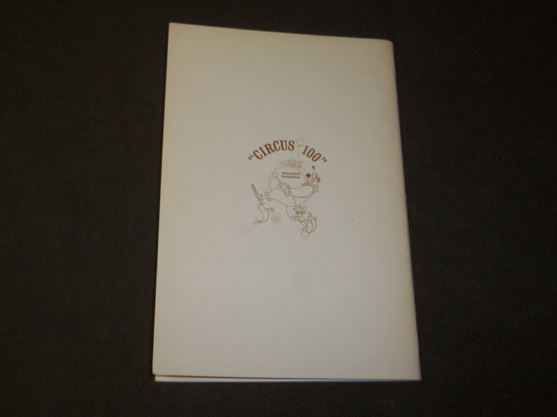 1972 CIRCUS 100 SOUVENIR PROGRMA - WILMETTE ILLINOIS - J 3487