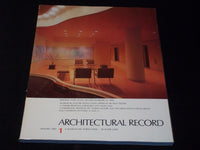 1980 JANUARY ARCHITECTURAL RECORD MAGAZINE - RECORD INTERIORS COVER - E 5969
