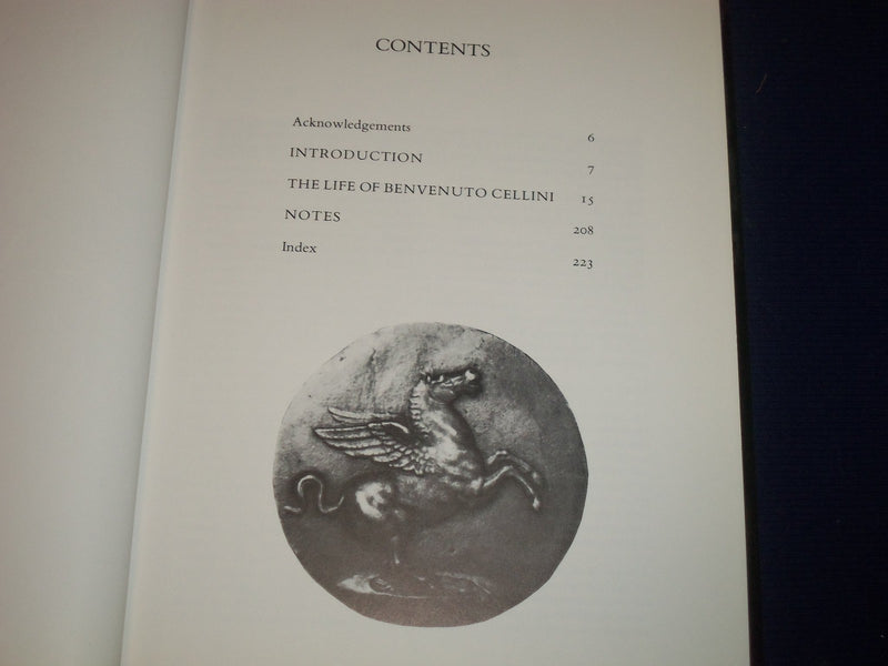 1983 AUTOBIOGRAPHY OF BENVENUTO CELLINI BY CHARLES HOPE - 1ST EDITION - KD 2701