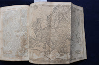 1806 BROOKES'S GENERAL GAZETTE - FOLD-OUT MAPS HARDCOVER BOOK BY - KD 9437