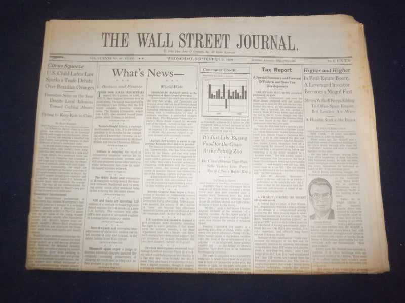 1998 SEP 9 THE WALL STREET JOURNAL -STEVEN WITKOFF BECOMES A MOGUL FAST - WJ 77