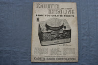 1939 AUG RADIO AND TELEVISION RETAILING MAGAZINE - PORTABLES COVER - ST 1766D