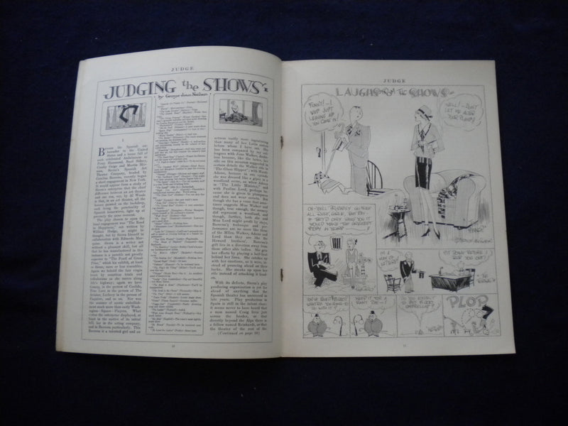 1927 MAY 28 JUDGE MAGAZINE - SELF PORTRAIT - B 435Y