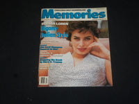1990 FEBRUARY/MARCH MEMORIES MAGAZINE - SOPHIA LOREN - SP 6125