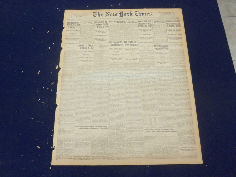 1922 MARCH 17 NEW YORK TIMES - AMERICAN EXCHANGE CALLED BUCKET SHOP - NT 8318