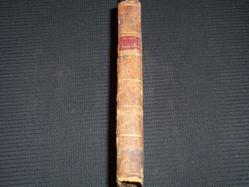 1804 THE COMPLAINT OF NIGHT THOUGHTS BOOK BY EDWARD YOUNG - LONDON EDN - J 8124
