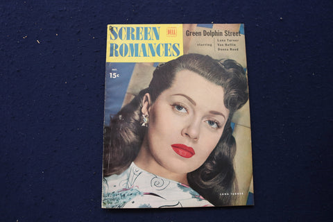 1947 OCTOBER SCREEN ROMANCES MAGAZINE - LANA TURNER COVER - E 12725