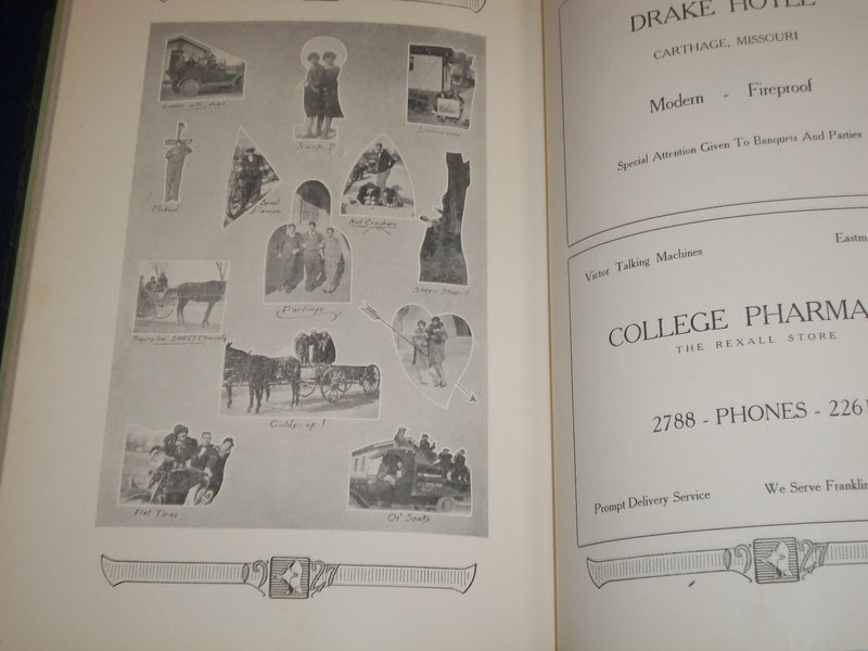 1927 THE ASHLAR OZARK WESLEYAN MISSOURI COLLEGE YEARBOOK - PHOTOS - YB 144