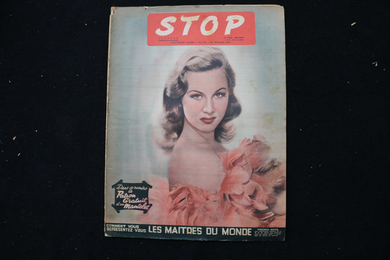 1947 FEBRUARY 16 STOP MAGAZINE - VIRGINIA MAYO COVER - E 25034