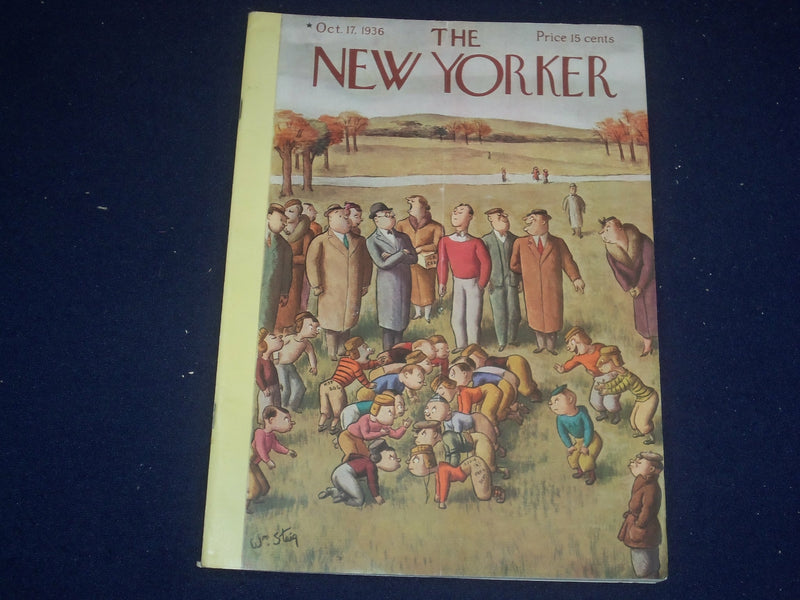 1936 OCTOBER 17 THE NEW YORKER MAGAZINE - ILLUSTRATED COVER - NY 2367