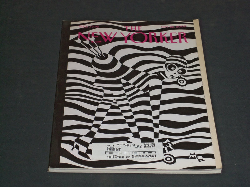 2003 SEPTEMBER 22 THE NEW YORKER MAGAZINE - ILLUSTRATED COVER - NY 1986