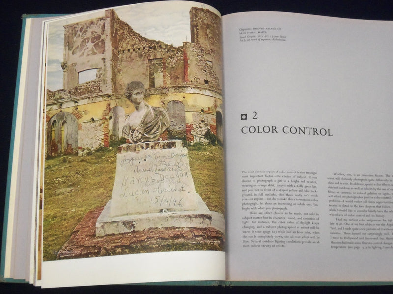 1961 COLOR PHOTOGRAPHY HARDCOVER BOOK BY ELIOT ELISOFON - GREAT PHOTOS - KD 2973