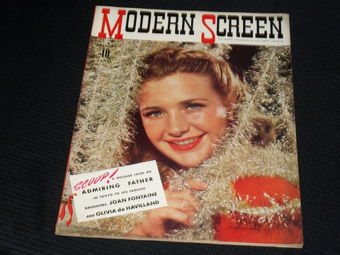 1941 JANUARY MODERN SCREEN MAGAZINE - PRISCILLA LANE FRONT COVER - E 1569