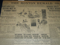 1911 NOVEMBER 25 THE BOSTON HERALD - HARVARD - YALE ELEVENS MEET TODAY - BH 192