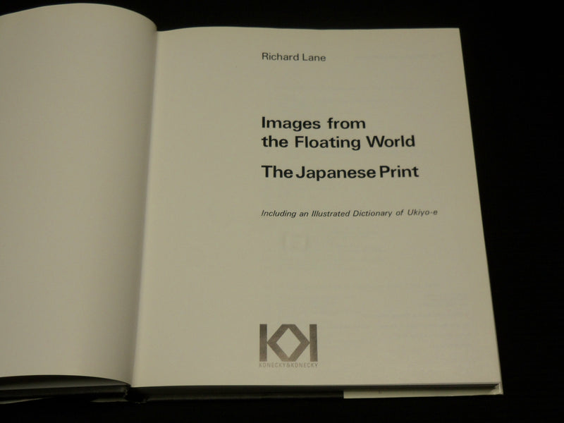 1978 IMAGES FROM THE FLOATING WORLD JAPANESE PRINT BOOK BY RICHARD LANE - R 729Y