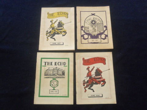 1937-1940 THE EXHO - EASTHAMPTON HIGH SCHOOL YEARBOOKS - LOT OF 4 - O 2136M