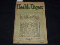 1938 MARCH HEALTH DIGEST MAGAZINE - ALEXIS CARREL - K 1078