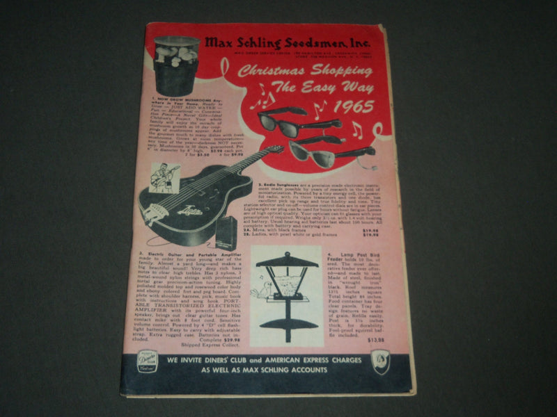 1965 MAX SCHLING SEEDSMEN INC CATALOG - CHRISTMAS SHOPPING - NEW YORK - J 2469