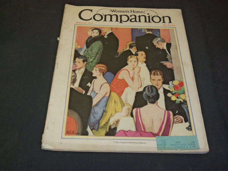 1931 JANUARY WOMAN'S HOME COMPANION MAGAZINE - ILLUSTRATED COVER - SP 7957