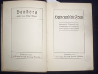 1911 HEINE UND DIE FRAU HARDCOVER BOOK - GERMAN TEXT - KD 8959