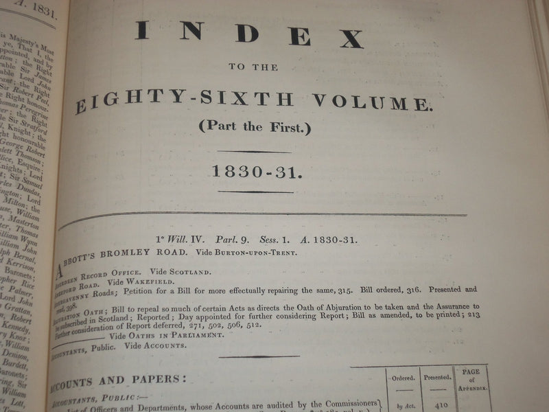 1830-1831 JOURNALS OF HOUSE OF COMMONS - KING GEORGE IV 1ST & 2ND YEAR - KD 4C