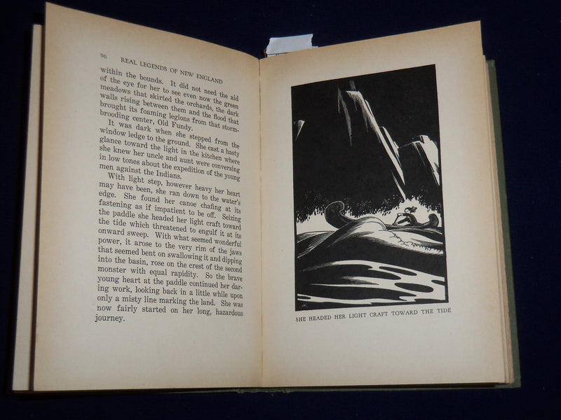 1930 REAL LEGENDS OF NEW ENGLAND BOOK BY G. WALDO BROWNE - KD 2058H