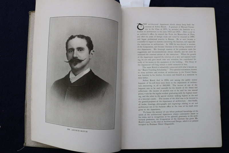 1905 M.I.T. ARCHITECTURAL ANNUAL HARDCOVER BOOK - K 1302