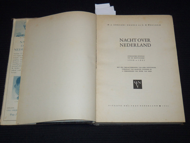 1946 NACHT OVER NEDERLAND 1940-1945 BOOK - DUTCH - KD 7840