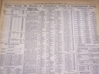 1934 NOVEMBER 7 NEW YORK TIMES - NEW DEAL SCORES NATION-WIDE VICTORY - NT 1711