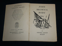 1928 JOHN BROWN'S BODY HARDCOVER BOOK BY STEPHEN VINCENT BENET - KD 7124