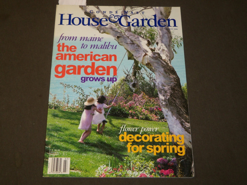 1998 MARCH HOUSE & GARDEN MAGAZINE - KENNETH JAY LANE ARTICLE & PHOTOS - J 3812