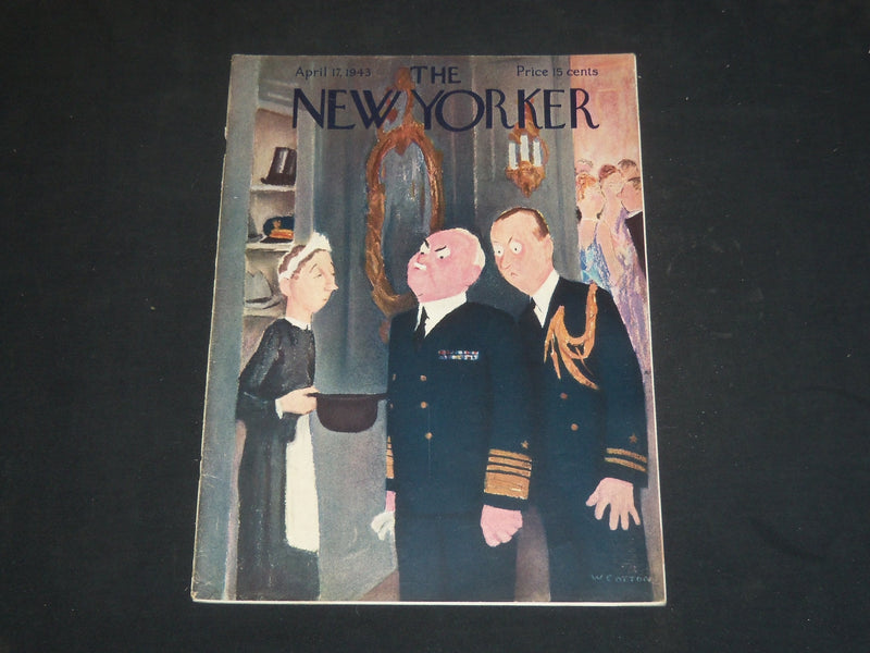 1943 APRIL 17 THE NEW YORKER MAGAZINE - ILLUSTRATED COVER - NY 1719