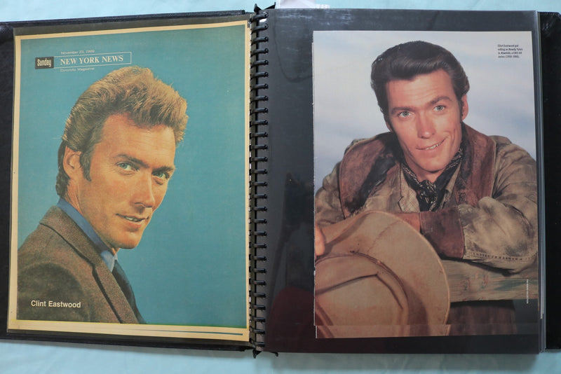 MOVIE STAR PHOTO SCRAPBOOK - CLINT EASTWOOD - JUDY GARLAND - CLARK GABLE - #63