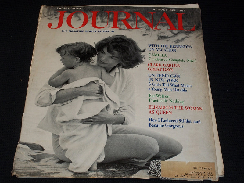 1961 AUGUST LADIES HOME JOURNAL MAGAZINE - JACKIE & CAROLINE KENNEDY - E 5898