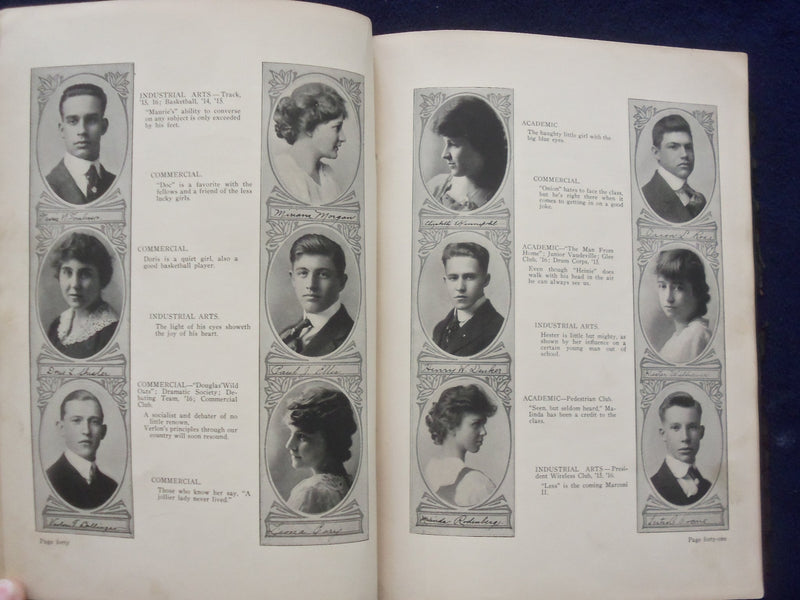 1916 PIERIAN RICHMOND HIGH SCHOOL YEARBOOK - RICHMOND, INDIANA - YB 1925W