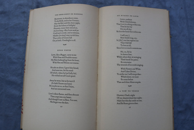 SONGS AND LYRICS HARDCOVER BOOK BY ROBERT HERRICK - K 674