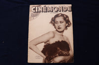 1932 APRIL 28 CINEMONDE MAGAZINE - MARLENE DIETRICH - FRENCH COVER - E 23772