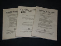 1961 LAVAL UNIVERSITY MEDICAL BULLETINS LOT OF 3 ISSUES - FRENCH - WR 284A