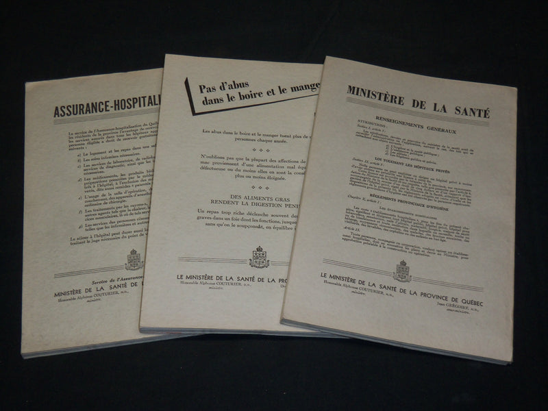 1961 LAVAL UNIVERSITY MEDICAL BULLETINS LOT OF 3 ISSUES - FRENCH - WR 284A