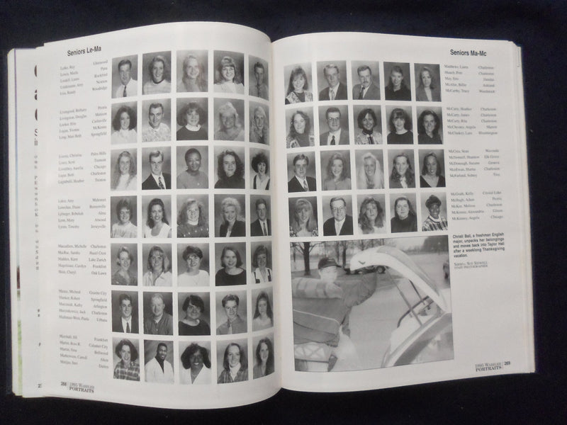 1995 WARBLER EASTERN ILLINOIS STATE COLLEGE YEARBOOK - CHARLESTON, IL - YB 3316