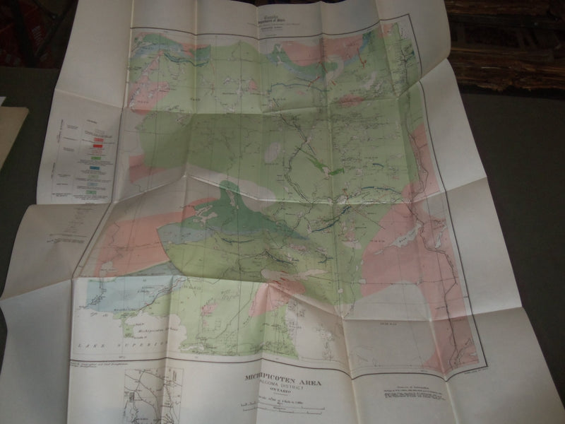 1926 MICHIPICOTEN IRON RANGES GEOLOGICAL SURVEY MEMOIR 147 - CANADA - KD 4516