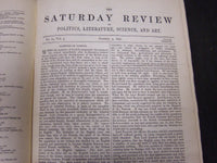 1857 JANUARY-JUNE SATURDAY REVIEW BOUND VOLUME NO. 3 - PUB. IN LONDON - R 1143