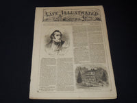 1858 APRIL 24 LIFE ILLUSTRATED NEWSPAPER - THOMAS BENTON BIOGRAPHY - NP 5889