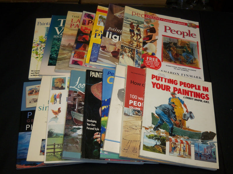1980'S-2000'S ASSORTED PAINTING & PAINTINGS ART BOOKS LOT OF 17 - KD 1K